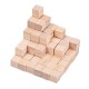 100Pcs 1/2/2.5cm DIY Wooden Blocks Handicrafts Craft Pieces Educational Toys