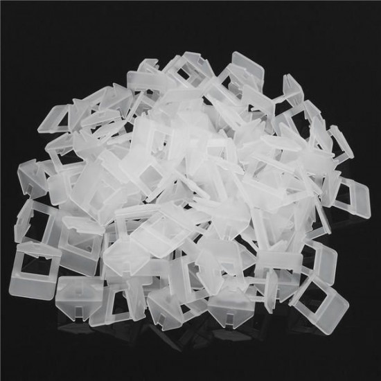 100Pcs 1.5mm White Ceramic Tile Tiling Accessibility Spacer Plastic Clip 100Pcs 1.5mm White Ceramic Tile Tiling Accessibility Spacer Plastic Clip