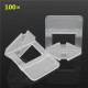 100Pcs 1.5mm White Ceramic Tile Tiling Accessibility Spacer Plastic Clip 100Pcs 1.5mm White Ceramic Tile Tiling Accessibility Spacer Plastic Clip
