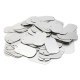 100Pcs Blank Dog Tag Aluminum Silver Gloss with Hole for Animal