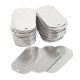 100Pcs Blank Dog Tag Aluminum Silver Gloss with Hole for Animal