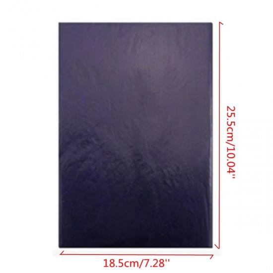 100Pcs Blue Carbon Hand Copier Stencil Transfer Paper Hectograph 18.5X25.5cm