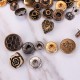 100Pcs Metal Mixed Jeans Buttons Snap Fasteners Press Stud Popper Denim Jacket Leather Kit 100Pcs Metal Mixed Jeans Buttons Snap Fasteners Press Stud Popper Denim Jacket Leather Kit