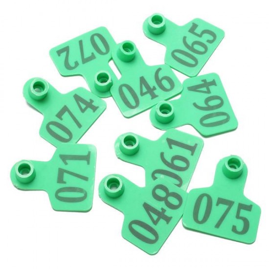 100Sets Green Animals Cattleoat Pig Sheep Use Ear Number Tag Livestock Tags Labels 100Sets Green Animals Cattleoat Pig Sheep Use Ear Number Tag Livestock Tags Labels