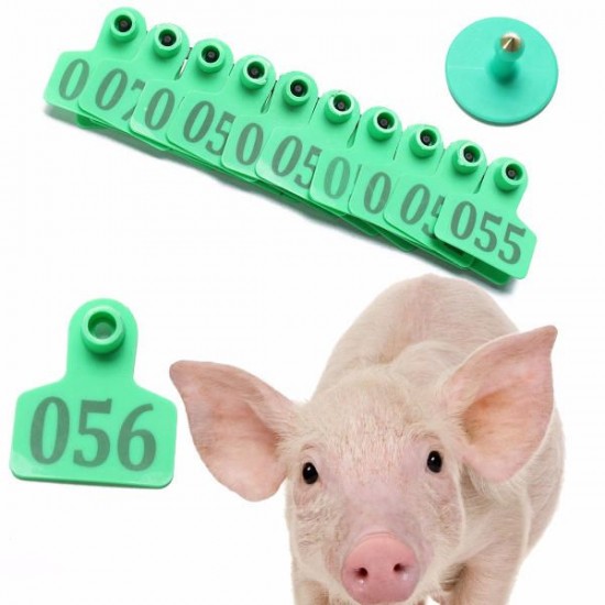 100Sets Green Animals Cattleoat Pig Sheep Use Ear Number Tag Livestock Tags Labels 100Sets Green Animals Cattleoat Pig Sheep Use Ear Number Tag Livestock Tags Labels