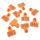 100Sets Orange Green Animals Cattleoat Pig Sheep Use Ear Number Tag Livestock Tags Labels