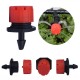 100pcs Adjustable Irrigation Drippers Sprinklers 1/4 Inch Emitter Dripper Micro Drip Irrigation Sprinklers for Garden Watering System