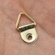 100pcs Golden Metal Photo Picture Frame Hook Hanger Triangle Ring 100pcs Golden Metal Photo Picture Frame Hook Hanger Triangle Ring