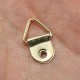 100pcs Golden Metal Photo Picture Frame Hook Hanger Triangle Ring