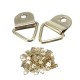 100pcs Golden Metal Photo Picture Frame Hook Hanger Triangle Ring 100pcs Golden Metal Photo Picture Frame Hook Hanger Triangle Ring