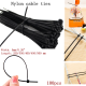100pcs Nylon Plastic Cable Ties Long Wire Self-Locking Zip Trim Wrap
