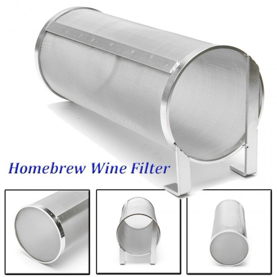 100x250mm Home Brew Beer Hop Filter Stainless Steel Strainer Pellet Mesh 400 100x250mm Home Brew Beer Hop Filter Stainless Steel Strainer Pellet Mesh 400