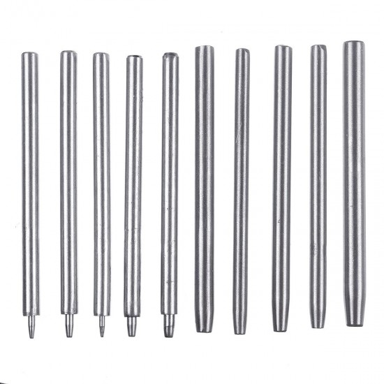 10PCS Drilling Leather Punching Tools Kit Belt Punches DIY Handmade Round Hollow 10PCS Drilling Leather Punching Tools Kit Belt Punches DIY Handmade Round Hollow