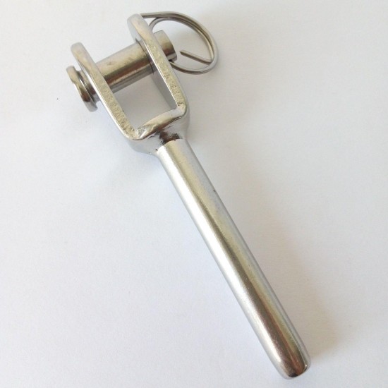 10Pcs 316 Stainless Steel Swage Fork Jaw End Terminal for Wire Rope Cable Deck Railing Tensioner 10Pcs 316 Stainless Steel Swage Fork Jaw End Terminal for Wire Rope Cable Deck Railing Tensioner