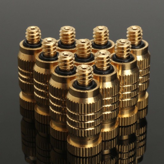 10Pcs 4mm Male Threaded Brass Misting Fogging Nozzle Spray Sprinkler Head Irrigation Cooling