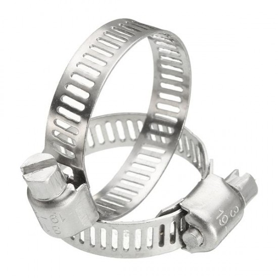 10Pcs 6mm-114mm Stainless Steel Hose Pipe Clips Clamps Fasteners Assorted 10Pcs 6mm-114mm Stainless Steel Hose Pipe Clips Clamps Fasteners Assorted