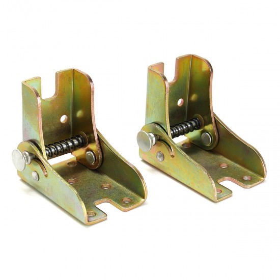 10Pcs Furniture Folding Feet Hinges Self Lock Zinc Alloy for Table Leg Bracket