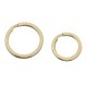 10Pcs Key O Ring Brass Pure Copper for Handmade Leather DIY Replacement