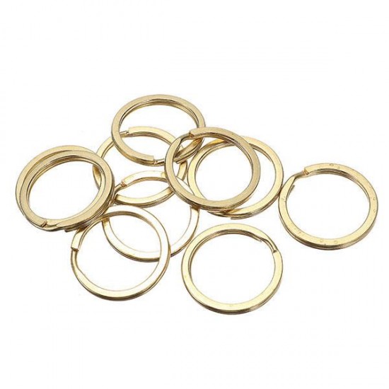 10Pcs Key O Ring Brass Pure Copper for Handmade Leather DIY Replacement