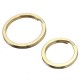10Pcs Key O Ring Brass Pure Copper for Handmade Leather DIY Replacement