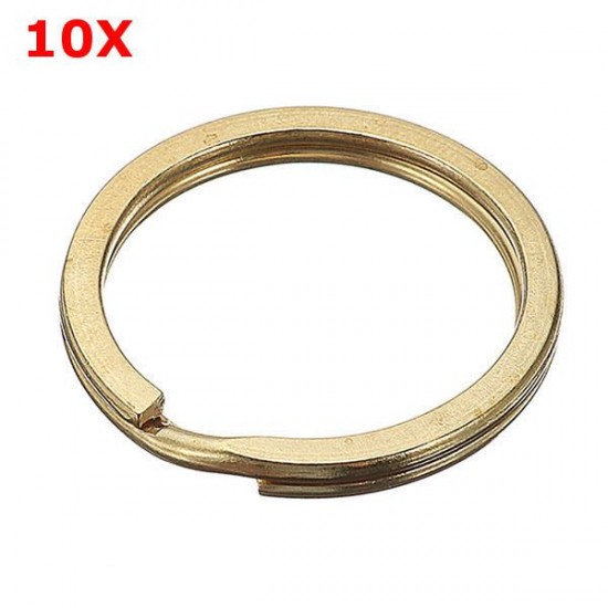 10Pcs Key O Ring Brass Pure Copper for Handmade Leather DIY Replacement 10Pcs Key O Ring Brass Pure Copper for Handmade Leather DIY Replacement