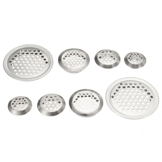 10Pcs Oblique Air Vent Opening Extractor Stainless Steel Mesh 19/25/35/53mm