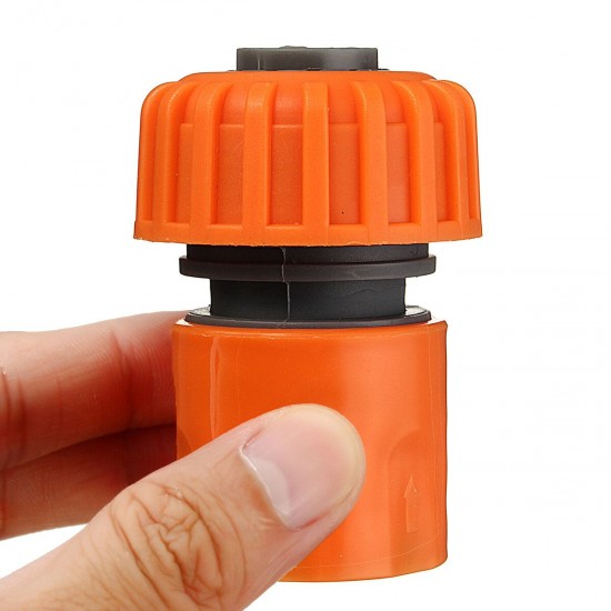 10Pcs Orange 3/4'' Garden Joiner Quick Connect Adapter Water Hose Pipe Washing