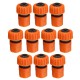 10Pcs Orange 3/4'' Garden Joiner Quick Connect Adapter Water Hose Pipe Washing