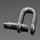 10Pcs Stainless Steel 316 D Ring Anchor Shackle Screw Pin for Paracord Bracelets