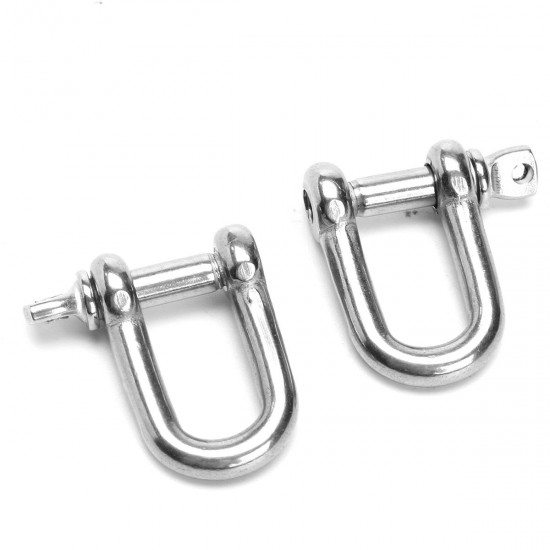 10Pcs Stainless Steel 316 D Ring Anchor Shackle Screw Pin for Paracord Bracelets