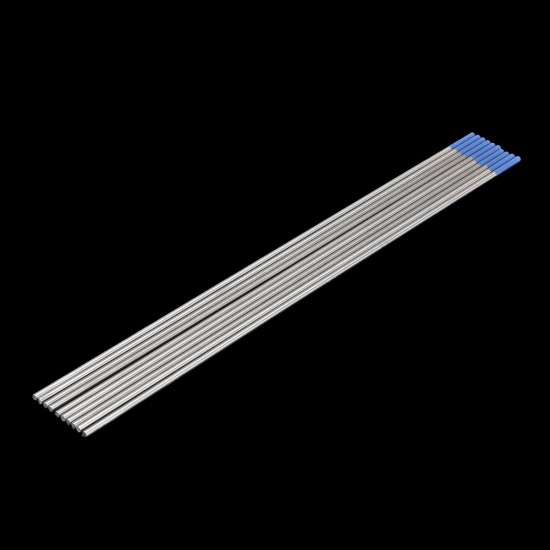 10Pcs TIG Welding Tungsten Electrodes 2% Lanthanated 1/16'' x 6'' Blue Tip WL20 Assorted Welding Rods
