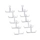 10Pcs Water Stops Clip Galvanized Material Chemical Test Latex Spring Pipe Clip