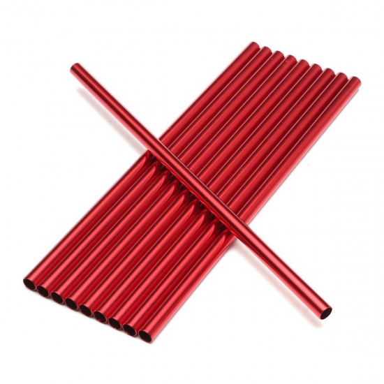 10Pcs/Set Aluminum Drinking Straw Straws Reusable Slurpee Cocktail Drinking Straw Party Supplies 10Pcs/Set Aluminum Drinking Straw Straws Reusable Slurpee Cocktail Drinking Straw Party Supplies