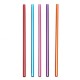 10Pcs/Set Aluminum Drinking Straw Straws Reusable Slurpee Cocktail Drinking Straw Party Supplies