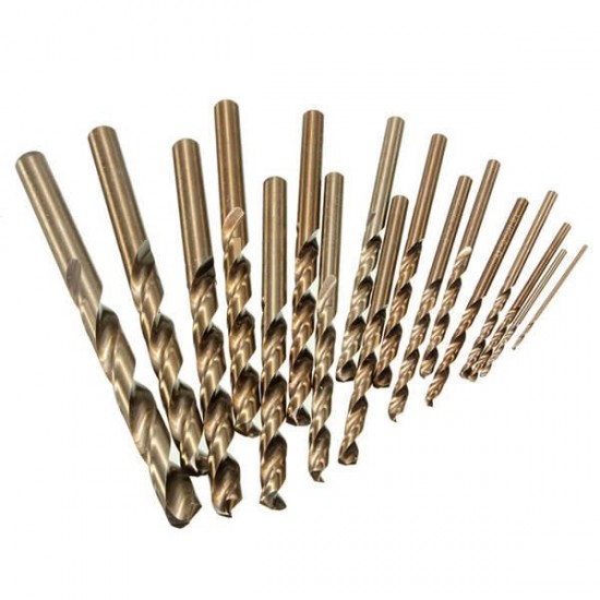 1.0mm to 8.0mm Professional Drill Bits HSS-Co Cobalt Various Sizes Metal Plastic Wood