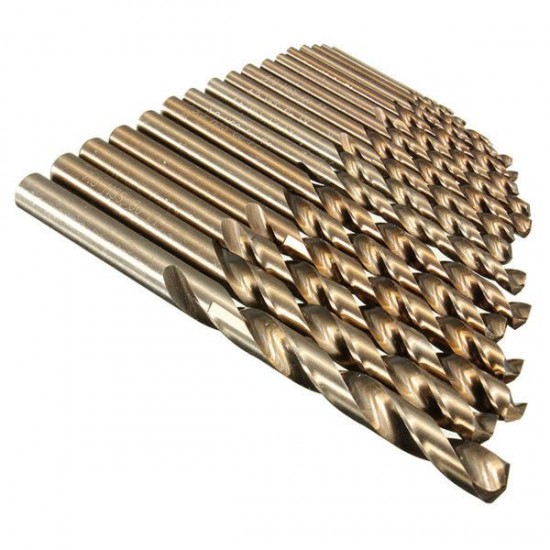 1.0mm to 8.0mm Professional Drill Bits HSS-Co Cobalt Various Sizes Metal Plastic Wood