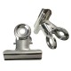 10pcs 31mm Stainless Steel Silver Bulldog Clips Money Letter Paper File Clamps