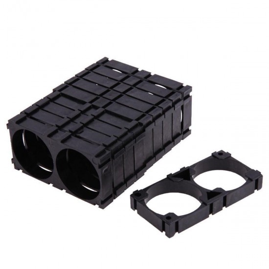 10pcs 32650 2 Slot Cell Battery DIY Safety Anti Vibration Combination Holder Bracket