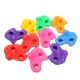 10pcs Plastic Colorful Textured Climb Rock Wall Stones Kids Assorted Holds Climbing Ascender