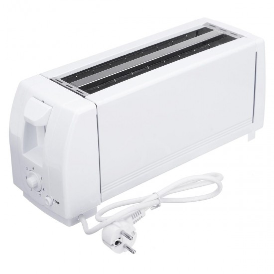 110-220V 2/4 Slices Electric Automatic Toaster Stainless Bread Maker Extra Wide Slot with Crumb Tray 110-220V 2/4 Slices Electric Automatic Toaster Stainless Bread Maker Extra Wide Slot with Crumb Tray