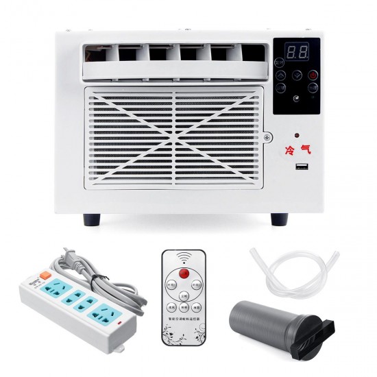 1100W Window Wall Box Refrigerated Cooling Heat Remote Control Air Conditioner Equipment