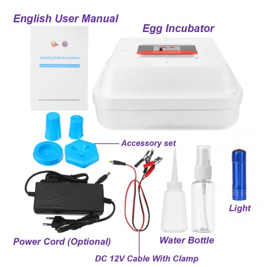 110/220V 70Pcs Eggs Incubator Fully Automatic Egg Hatcher Machine LED Turner Chicken Duck 110/220V 70Pcs Eggs Incubator Fully Automatic Egg Hatcher Machine LED Turner Chicken Duck