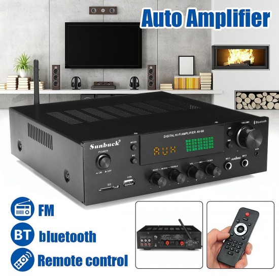 110V-240V Amplifier 89dBn for Car Home EU/US/AU