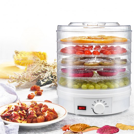 110V 350W 5 Trays Food Vegetable Dehydrator Fruit Meat Dryer Drying Machine