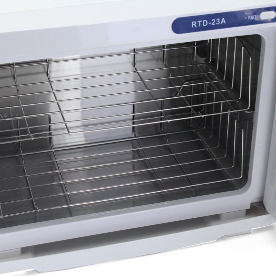 110V/220V 23L 200W UV Towel Sterilizer Warmer Cabinet Disinfection Heater Hotel Salon
