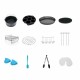 115Pcs 7/8/9 inch Air Fryer Frying Baking Pan Rack Tray Oven Barbecue Accessories Set 115Pcs 7/8/9 inch Air Fryer Frying Baking Pan Rack Tray Oven Barbecue Accessories Set
