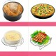 115Pcs 7/8/9 inch Air Fryer Frying Baking Pan Rack Tray Oven Barbecue Accessories Set 115Pcs 7/8/9 inch Air Fryer Frying Baking Pan Rack Tray Oven Barbecue Accessories Set