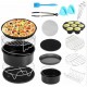 115Pcs 7/8/9 inch Air Fryer Frying Baking Pan Rack Tray Oven Barbecue Accessories Set 115Pcs 7/8/9 inch Air Fryer Frying Baking Pan Rack Tray Oven Barbecue Accessories Set