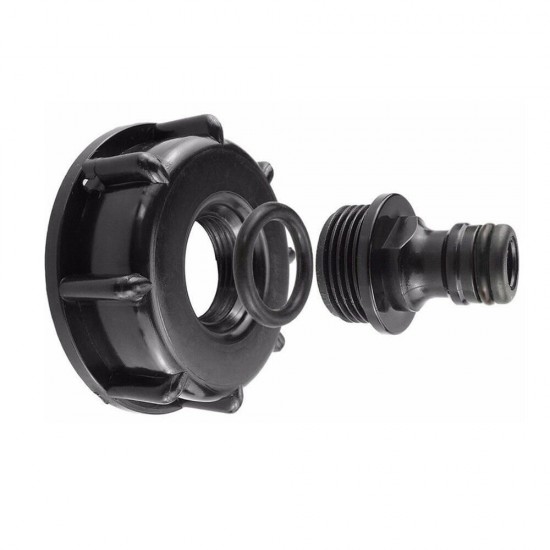 1/2'' 3/4'' S60x6 IBC Water Tank Adapter Nozzle Quick Connect Coarse Thread Hose Pipe Tap Replacement Valve Fitting Parts 1/2'' 3/4'' S60x6 IBC Water Tank Adapter Nozzle Quick Connect Coarse Thread Hose Pipe Tap Replacement Valve Fitting Parts