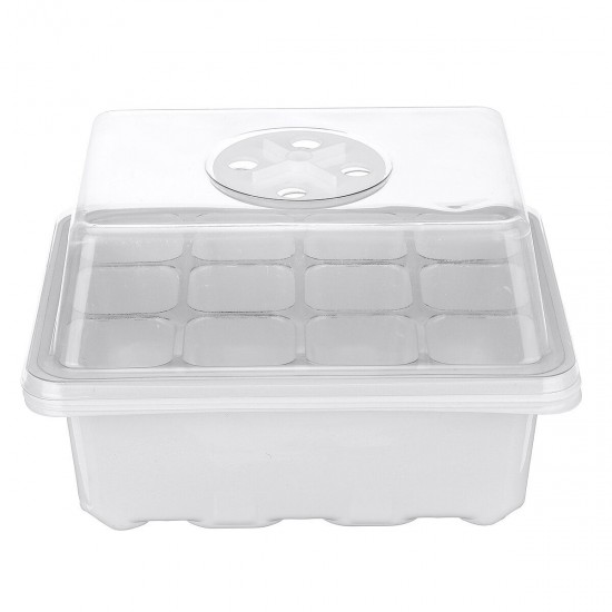 12 Cells Grain Trays Grainling Starter Tray Humidity Adjustable Plant Starting Kit With Dome And Base Greenhouse Grow Set Mini Propagator For Grains Growing 12 Cells Grain Trays Grainling Starter Tray Humidity Adjustable Plant Starting Kit With Dome And Base Greenhouse Grow Set Mini Propagator For Grains Growing